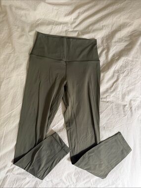HEY NUTS High-Waist Olive Green Leggings SMALL